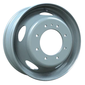 Envy Wheels – Dually Steel Wheel – Grey – 19.5″x6″ 136mm – All weather Wheels – NX45464C